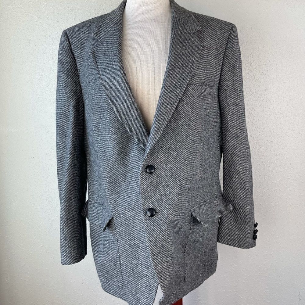Pierone’s Milano Gray Wool Dress Jacket EUC